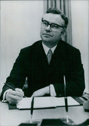 British businessman Philip Thomas, Chief Executive of the Co-operative Wholesale Society - Vintage Photograph