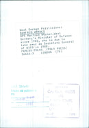 West German Politicians: MANFRED WÜRNER - Vintage Photograph