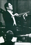 Kurt Sanderling conducting in Great Britain - Vintage Photograph