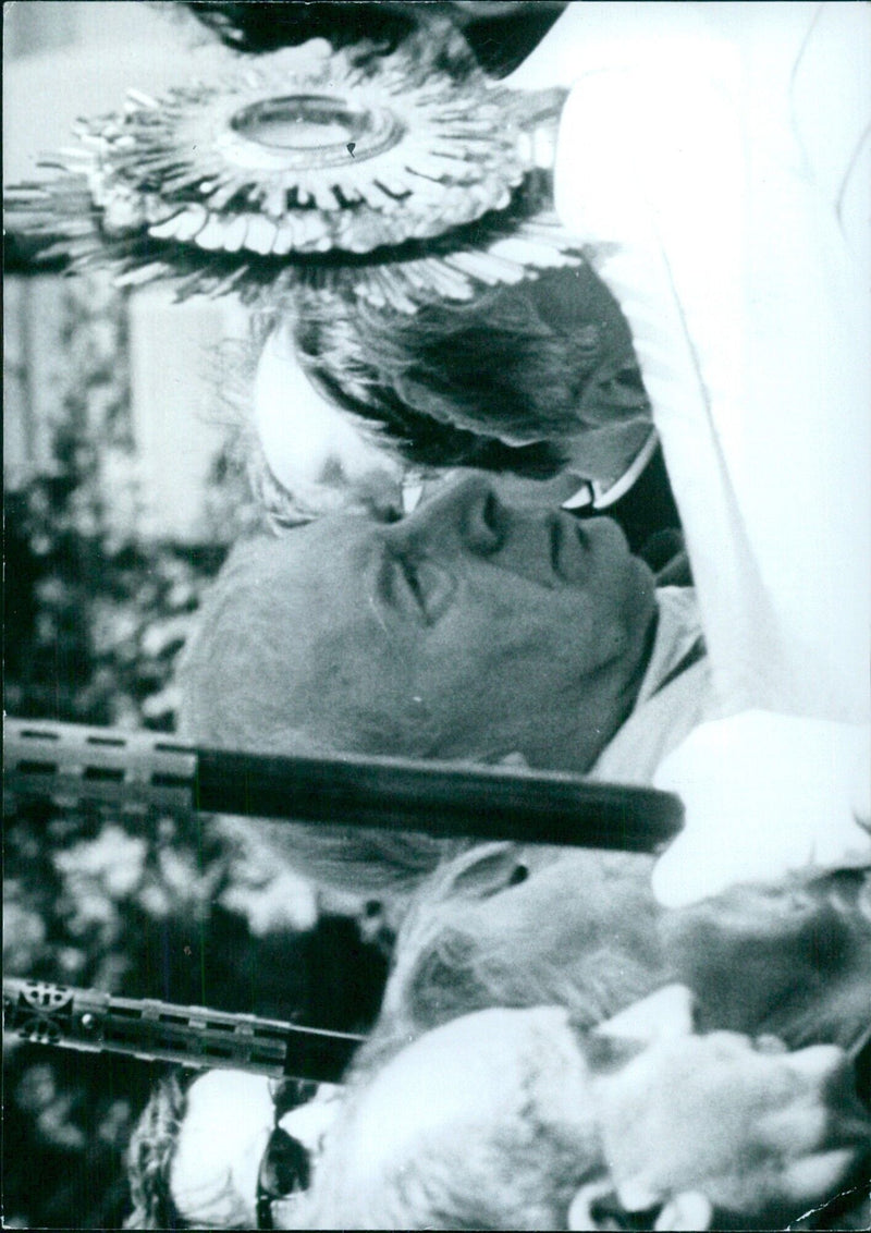 Cardinal Wyszynski taking part in a recent religious procession in Warsaw. - Vintage Photograph