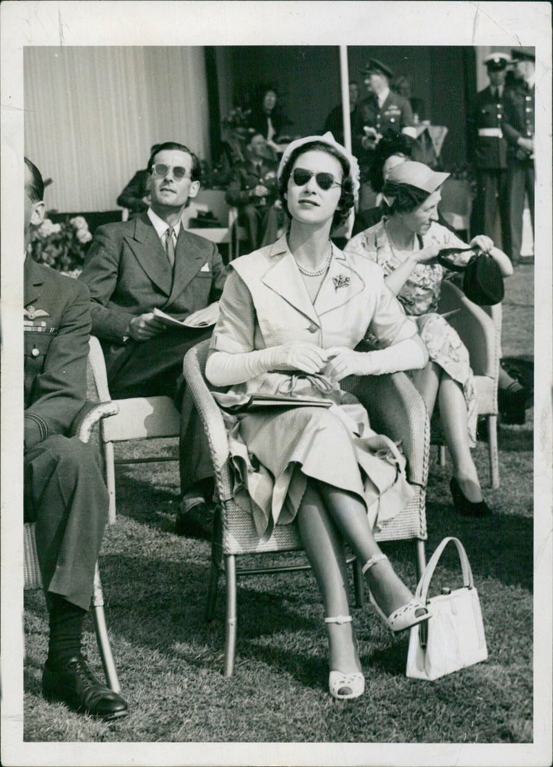 Princess Margaret Rose and Peter Townsend at the Tambora aur display - Vintage Photograph