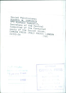 Mikhail W. Samyanin, Secretary of the Central Committee of the Communist party of the Soviet Union - Vintage Photograph