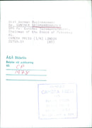 West German Businessmen: Dr. GUNTHER SASSMANNSHAUSEN OPS - Vintage Photograph