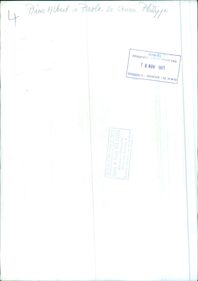 Prins Alberts Paola celebrating Eucharistioles - Vintage Photograph