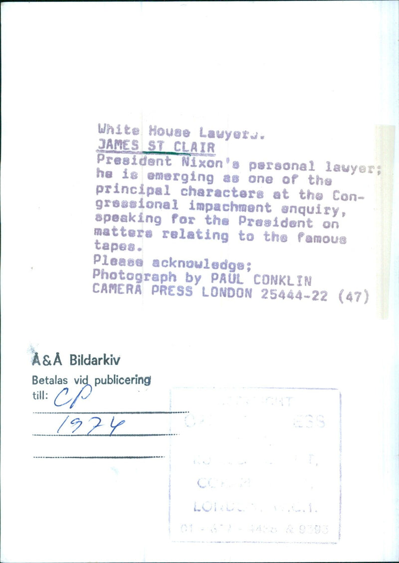 White House Lawyers - Vintage Photograph