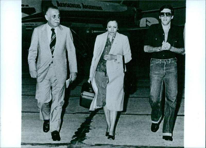 Lieutenant-General Roberto Eduardo Viola with his family - Vintage Photograph