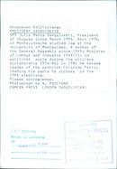 President Sanguinetti of Uruguay - Vintage Photograph