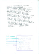 West German Service Chiefs: HENNING VON SANDRART OPS - Vintage Photograph