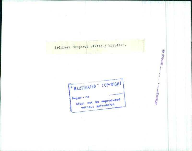 Princess Margaret visits a hospital - Vintage Photograph