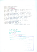 British Diplomat Patrick Wright - Vintage Photograph