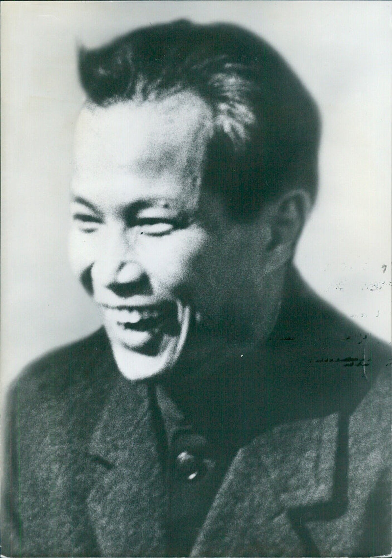 Khmer Leaders: KHIEU SAN DIEN Commander-in-chief of the Khmers Rouges - Vintage Photograph