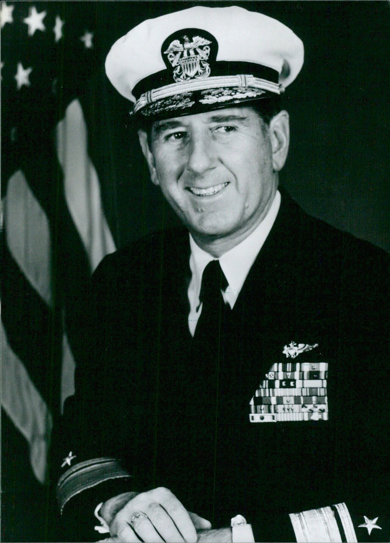 Rear-Adm. James R. Sanderson of the U.S. Navy - Vintage Photograph