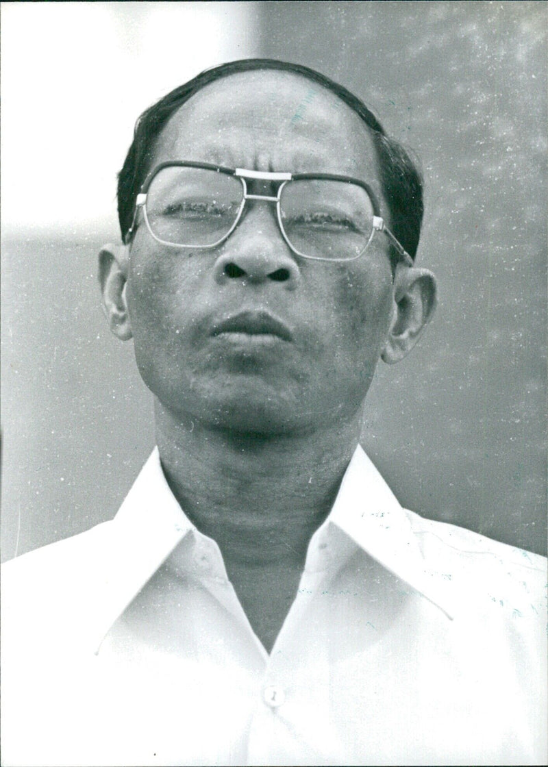 MENG SAMRIN OPS Hong Sampin, President of the People's Revolutionary Council of Democratic Kampuchea (Cambodia) - Vintage Photograph