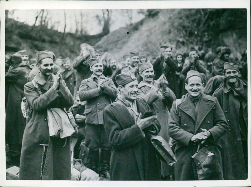 Allied Prisoners Rescued by U.S. Troops - Vintage Photograph