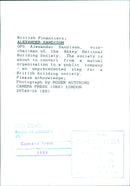 Alexander Sandison, Vice-Chairman of Abbey National Building Society - Vintage Photograph