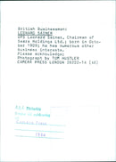 British Businessmen: LEONARD SAINER OPS - Vintage Photograph