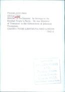 Finnish politician Grels Teir - Vintage Photograph