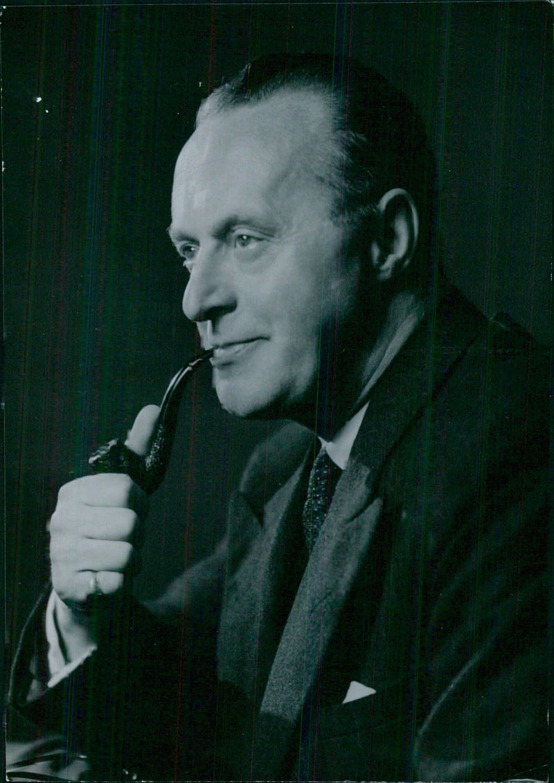 Portrait study of Sir Vincent Tenson, General Secretary of the Trades Union Congress - Vintage Photograph