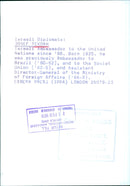 Israeli Diplomats: JOSEF TEKOAH - Vintage Photograph