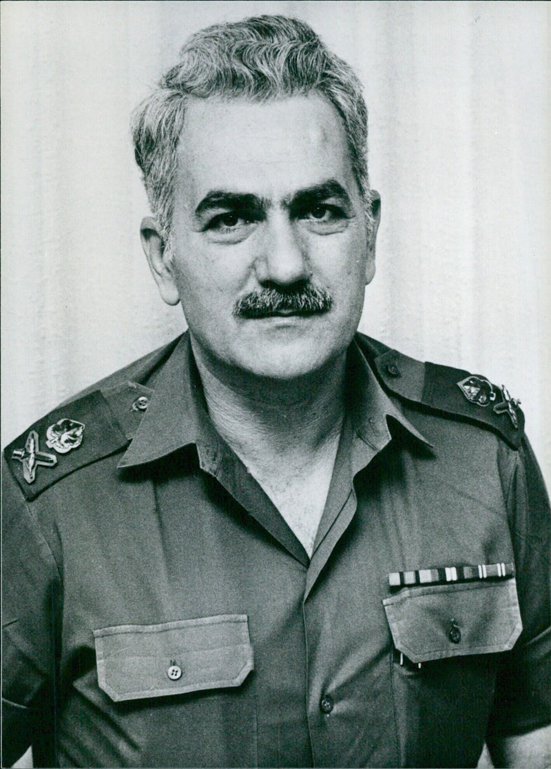 Israeli Service Chiefs: Main YEHOSHUA SAGUY OPS - Vintage Photograph