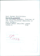 Matthias Wissmann, Chairman of the Young Christian Democrats in West Germany - Vintage Photograph