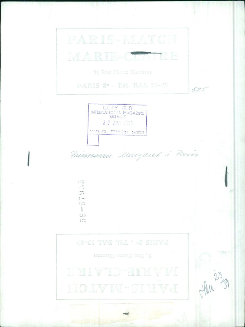 Princess Margaret in Paris - Vintage Photograph