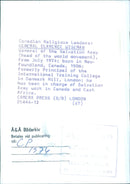 Canadian Religious Leader General Clarence Wiseman - Vintage Photograph