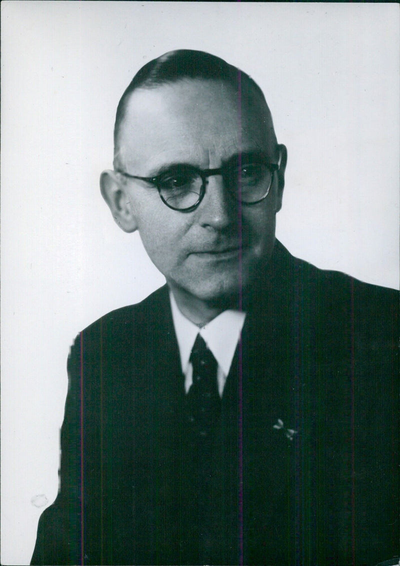 Dutch Labour Minister Dr. F. Teulings - Vintage Photograph