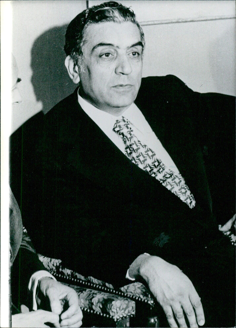 President Elias Sarkis of Lebanon - Vintage Photograph