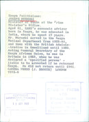 JOSEPH MURUMBI Minister of State at the Prime Minister's Office - Vintage Photograph