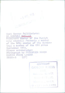 West German Politician Dr. Gunther Mueller - Vintage Photograph