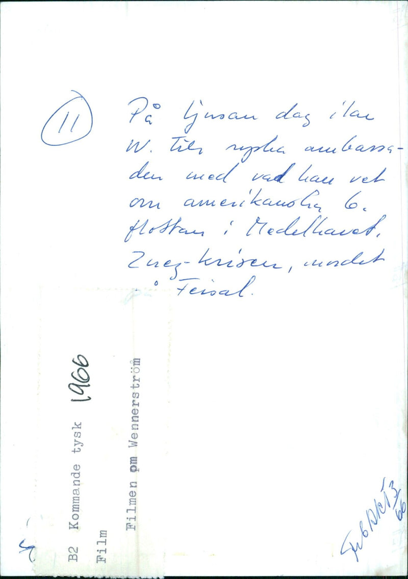 Wennerström 66 on Gusan day - Vintage Photograph