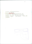 F.M. MULIKITA Permanent Representative of Zambia to the United Nations - Vintage Photograph