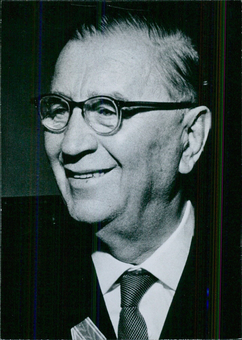 DR FERENC MUNNICH Minister of State in the Hungarian Cabinet wearing the Order of Lenin - Vintage Photograph