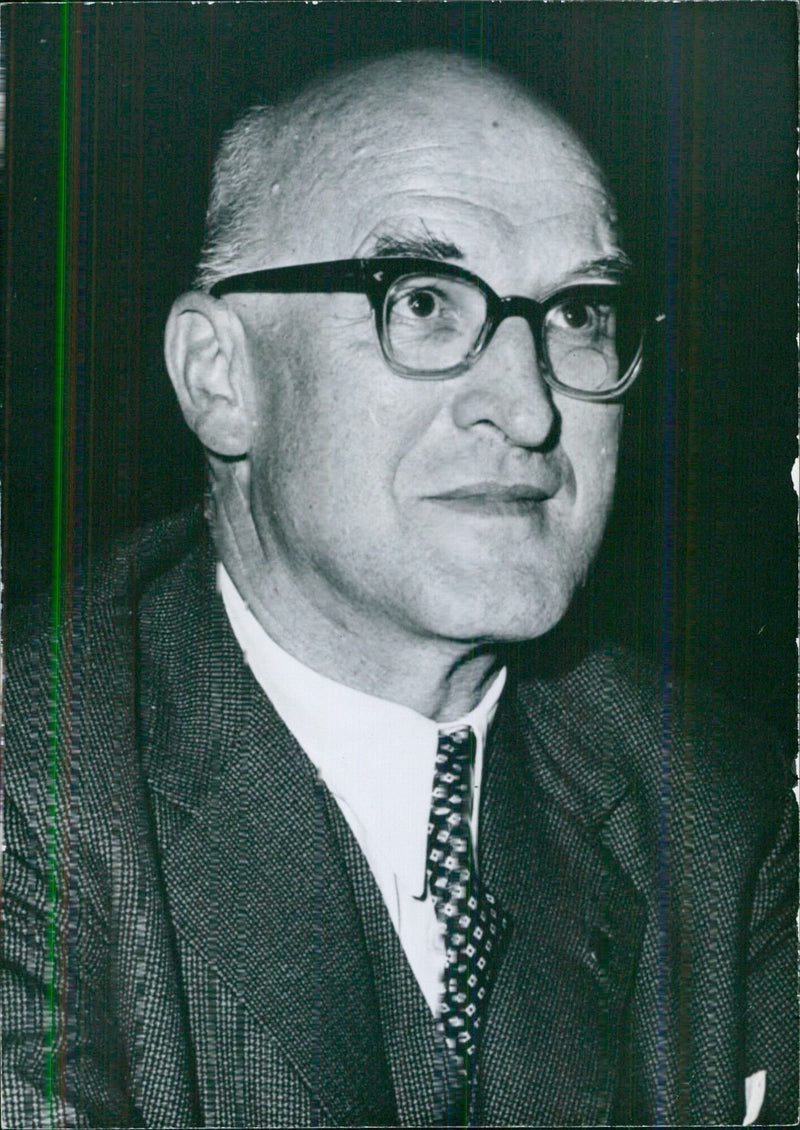 West German Politician Dr. Gebhard Muller - Vintage Photograph