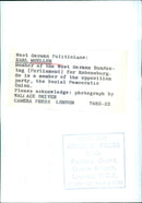 West German Politician Karl Mueller - Vintage Photograph