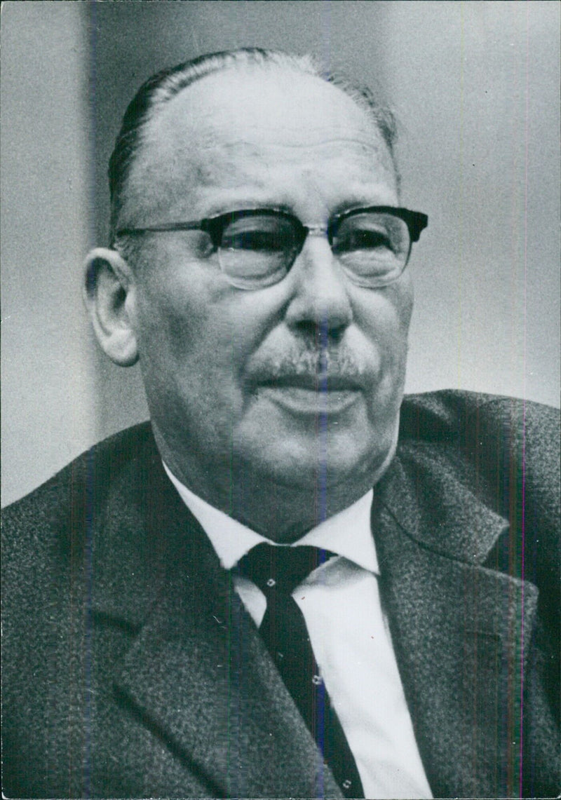 West German Politician Karl Mueller - Vintage Photograph