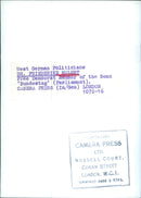 DR. FRIEDERIKE MULERT, Free Democrat Member of the Bonn 'Bundestag' - Vintage Photograph