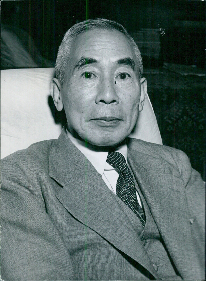 Japanese Politicians Tadaharu Mukai - Vintage Photograph