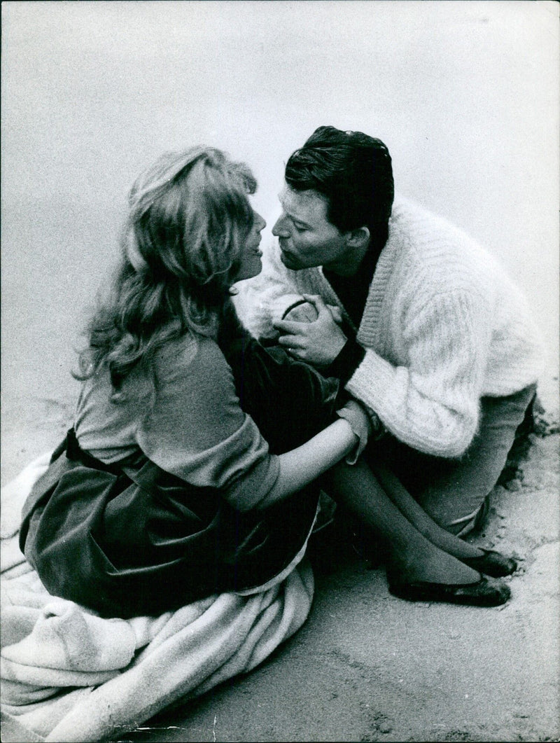 Jeanne Vaterie and Gerard Philippe in Stockholm - Vintage Photograph