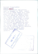 British Playwrights: ROBERT MULLER - Vintage Photograph