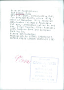 British Politician Tim Eggar, M.P. - Vintage Photograph