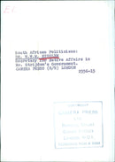 South African Politicians: DR. W.W.M. EISELEN Secretary of Native Affairs in Mr. Strijdom's Government - Vintage Photograph