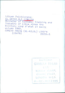 Libyan Politicians: EL SAYED ALI EIMAISH Minister of Economy, Planning and Industry of Libya since the military coup d'etat in early autumn 1969. - Vintage Photograph