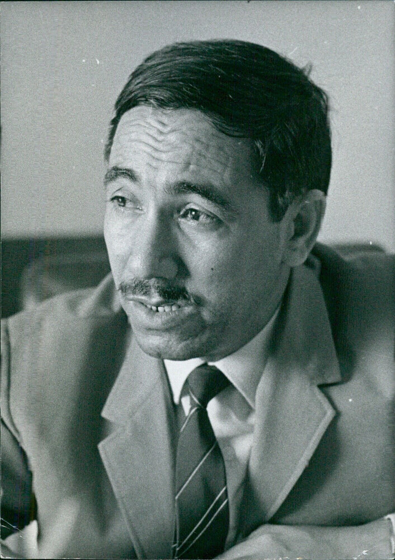 Libyan Politicians: EL SAYED ALI EIMAISH Minister of Economy, Planning and Industry of Libya since the military coup d'etat in early autumn 1969. - Vintage Photograph