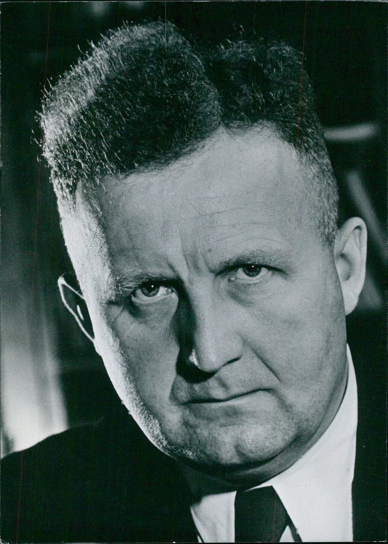 Portrait study of Dr. Hermann Ehlers, President of the Bundestag - Vintage Photograph