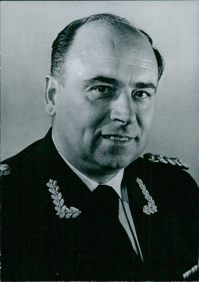 Rear Admiral Willi Eim, Chief of the East German Navy - Vintage Photograph