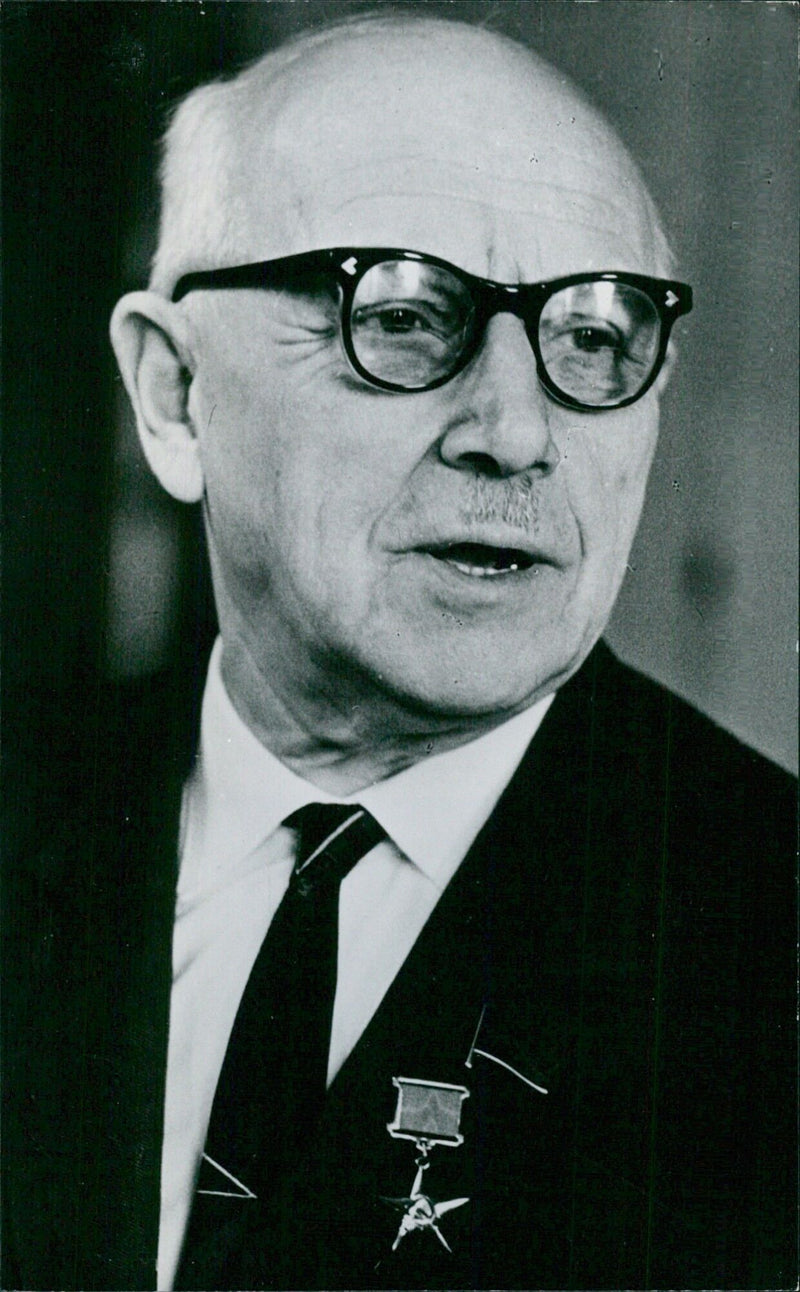 Soviet botanist and President of the Estonian Academy of Sciences, Johan Hansovich Eichfeld - Vintage Photograph