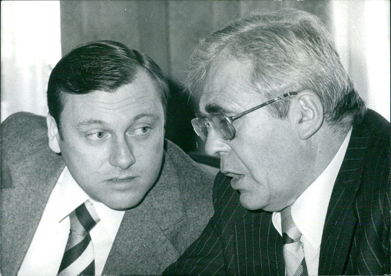 West German Officials Gerhard Eickhorn & Theo M. Loch - Vintage Photograph