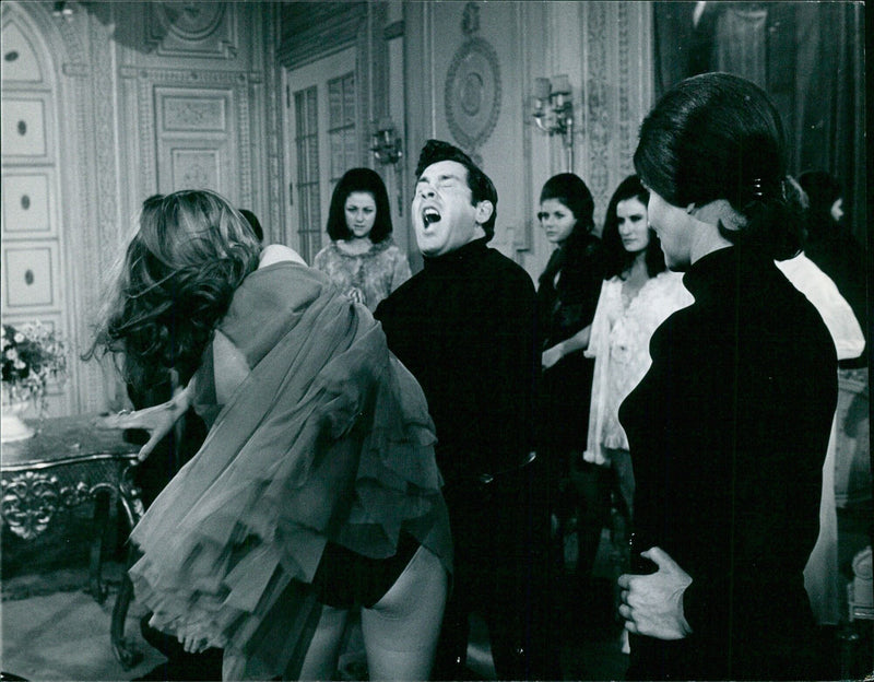 Director Jeremy Summers filming "House of a Thousand Dolls" in Madrid - Vintage Photograph